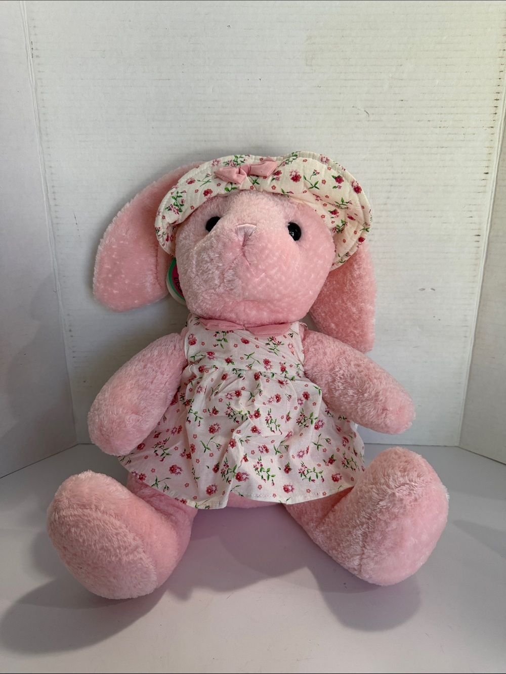 People Pals Happy Easter Pink Plush Bunny